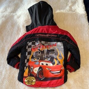 Disney Cars Lightning McQueen Jacket - Red and Black size 5